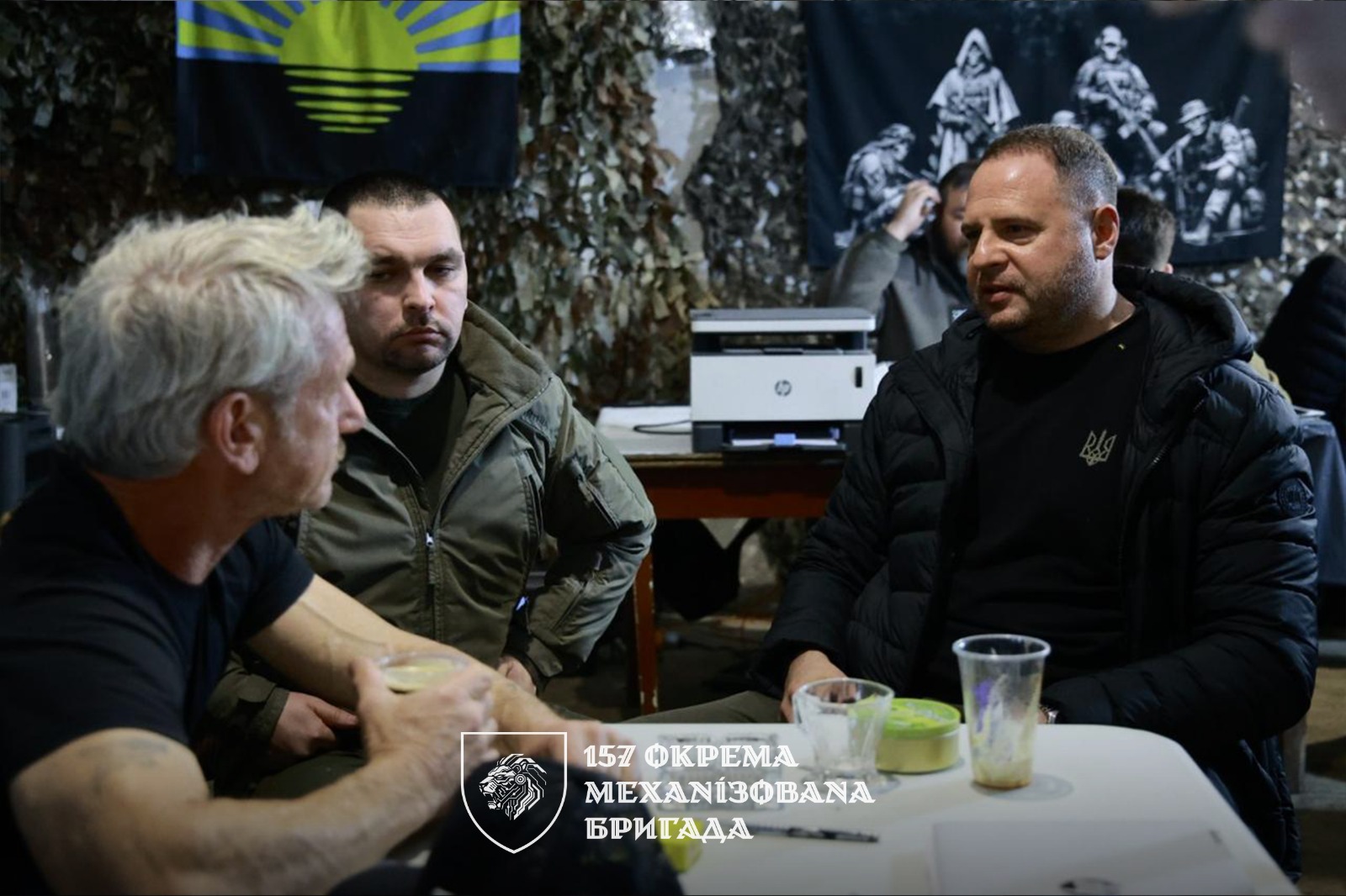 Sean Penn Visits Ukrainian Frontline Forces in Slavyansk Alongside Presidential Advisor Yermak