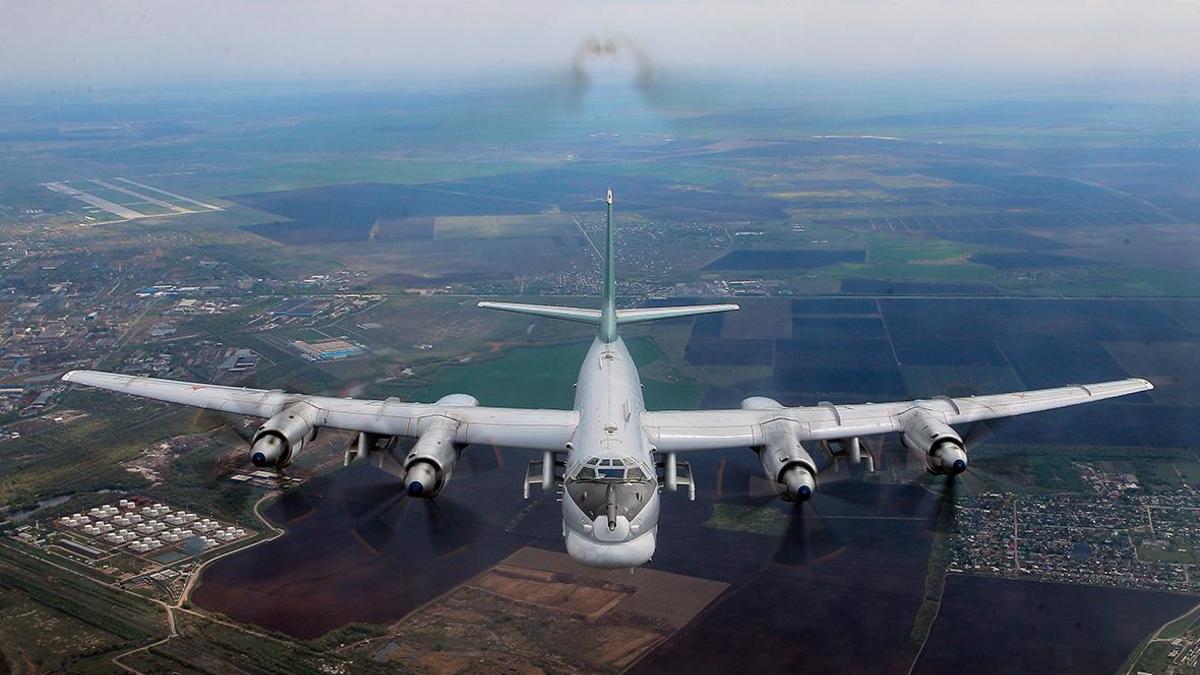 Ukrainian Drone Strike Severely Damages Russian Tu-95 Strategic Bomber at Engels Airbase